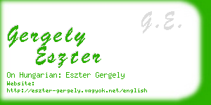 gergely eszter business card